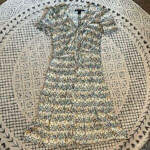 Marc Jacobs Floral Midi Dress